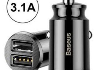 Baseus USB Car Crarger 3.1 A 2 USB +  LED foto 2