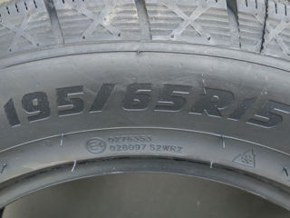 Anvelope de iarna, 2 buc, noi. 195/65R15 + un complect discuri metal.  Sau schimb pe 185/60 R15. foto 3