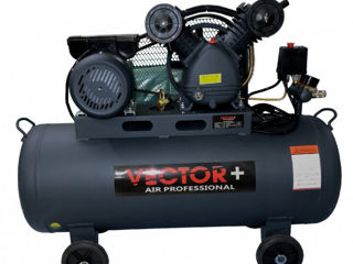 Compresor de aer Vector+ 2200W 100L (cu ulei si curea de transmisie) -credit-livrare
