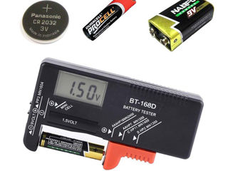 BT168D Digital Battery tester 1.5V-9V Цифровой тестер аккумуляторов. foto 6