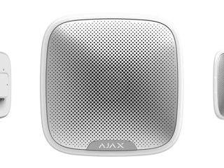 Ajax Outdoor Wireless Security Siren "Streetsiren", White, 85-113Db, Led Frame