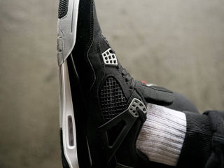 Nike Air Jordan 4 Retro Black Canvas Unisex foto 8