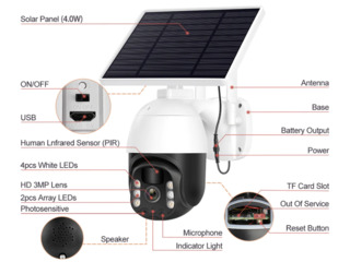 Solar camera WiFi /Камера на солнечной батарее Wi-Fi foto 8