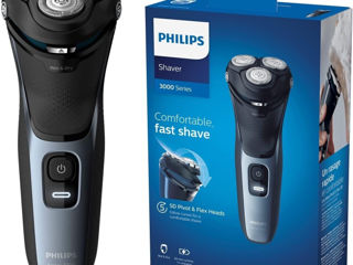 Aparat de ras electric umed sau uscat Philips, seria 3000, capete pivotante si flexibile 5D foto 1