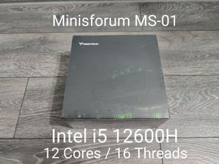 MiniPC / i5 12600H / Minisforum MS-01 / Mini Workstation / Nou Sigilat foto 2