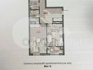 Apartament cu 2 camere, 71 m², Râșcani, Chișinău foto 2