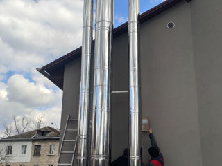 Cos de fum inox - producere, instalare, garantie. foto 3