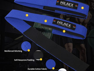 Подъемные ремни HILAEX для фитнеса, кросслифтинга, бодибилдинга foto 2
