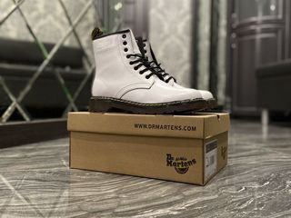 Dr. Martens 1460 White Unisex cu blana foto 2