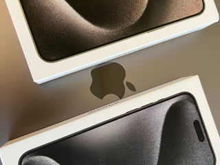 New iPhone 15 Pro Max  White / Black Titanium  256 / 512 Gb Sigilat European Best Price
