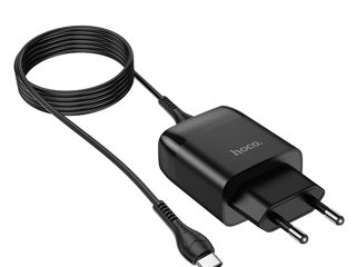 Încărcător Hoco C72Q Glorious + cablu USB tip C (QC3.0) [negru]