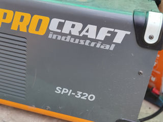 Инверторная сварка полуавтомат pro craft spi320 industrial. В отличном состоянии. В комплекте новая