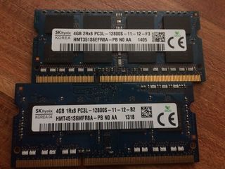 Hynix 4GB-x2=8GB  DDR3 PC3-12800S 1600MHz foto 1