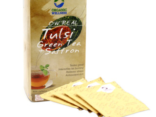 Зелёный чай с тулси и шафраном Tulsi Green Tea + Saffron от Organic Wellness foto 2