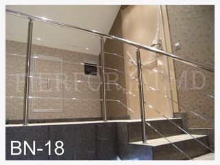 Balustrade Inox, balustrade la scari, perile, elemente inox, tabla  inox foto 4