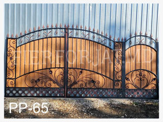 Porti , garduri, balustrade, copertine, porti din metal, porti cu profnastil, la comanda foto 12