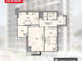 Apartament cu 2 camere, 74 m², Ciocana, Chișinău foto 3