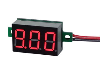 Вольтметр-12-24v.(4.5v-30v)Измеритель-цифровой =LED-индикатор. foto 5