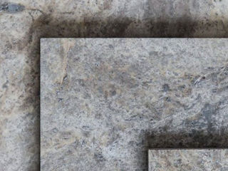 Travertin gri Silver Gray – piatră naturală pentru fațadă, podea și pereți interior/exterior foto 0