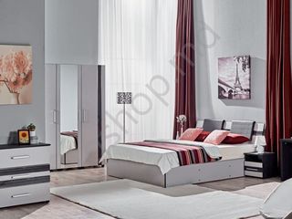Dormitor Ambianta Fenix (Gri) - la cel mai avantajos pret si cu livrare gratuita! foto 1