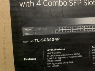 tp-link TL-SG3424P Switch Свич