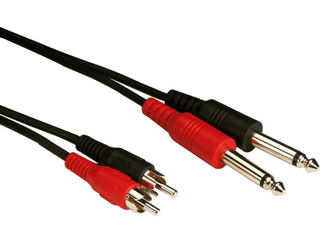 Adapter cablu - 3.5 Jack/2xJack 6.3 - 1.5 si 3m, si 2xRCA/2xJack 6.3 foto 2