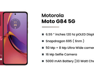 Motorola Moto G84 5g 12/256gb Duos Viva Magenta - Super Pret ! foto 4