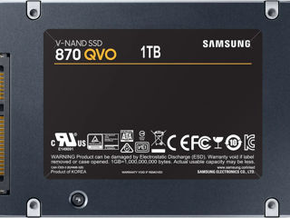 2.5" SATA SSD 1.0TB   Samsung   870  QVO "MZ-77Q1T0BW" [R/W:560/530MB/s, 98/88K IOPS, MJX, 4bit MLC] foto 2