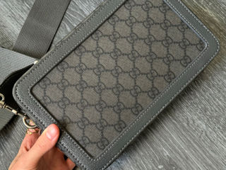 Gucci Ophidia mini in grey мужская messenger bag foto 7