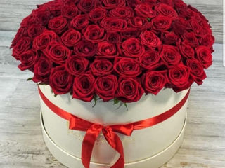 Livrare flori! 101 trandafiri de la 799 mdl! Доставка цветов 101 роза от 799 лей! Flowers delivery foto 4