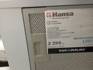 Встраиваемая вытяжка,"Hansa". Новая, в упаковке, гарантия!. Доставка. foto 1