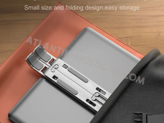 Suportul portabil universal din aluminiu pentru laptop, tabletă,  telefon sau tastatură foto 3