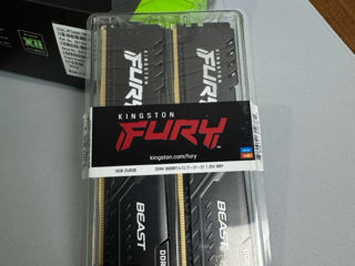 Оперативная память Kingston fury 2x8gb ddr4 3600MT/s foto 2