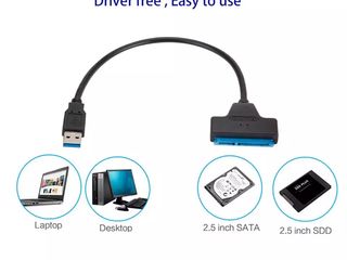 Переходник USB 3.0 к SATA III 2.5/3.5""Ssd/Hdd-140 -300 lei foto 8