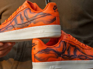 Nike Air Force 1 Low Skeleton Orange foto 5