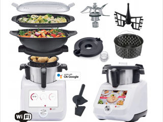 Robot de bucatarie nou multifunctional Silvercrest Monsieur Cuisine Smart 1000W, Metal, 4.5 l