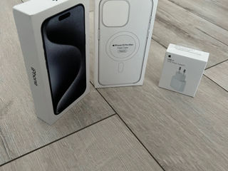 Меняю/schimb Iphone 15 Pro Max, 256 GB, titan blue, original, european foto 3