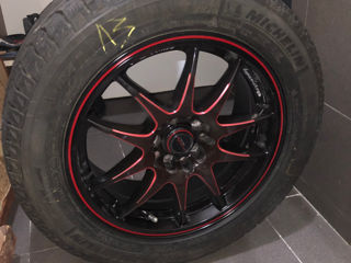 Продаются (или обмен) шины зимние Michelin 215 55R16 вместе с дисками (подходят на toyota celica)