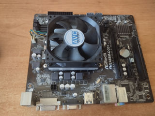 Материнская плата ASRock FM2A68M-DG3+ sFM2+ с процессором Athlon A4 6300 - 399 лей foto 1