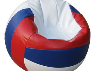 Fotoliu-sac Minge Volei Bean-bag "Volleyball medium" Tricolor Relaxtime foto 2