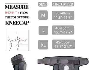 Шарнирный ортез-наколенник для облегчения боли в коленях. Размер L foto 4