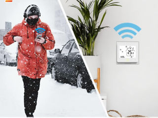 Termostat MoesGo WiFi Smart Programmable Thermostat Temperature Controller for Water Floor Heating foto 2