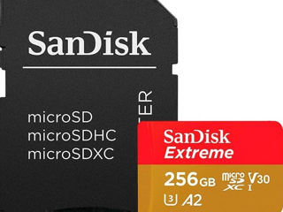 Карта Памяти Sandisk ExtremeMicrosdxc Uhs-i 256 16 CАдаптером —новые foto 2