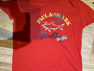 Мужская футболка оригинал красный цвет размер XXXL paul&shark