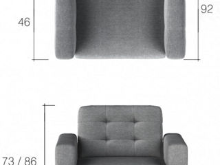 Canapea cu fotoliu stilată cu maxim confort foto 5