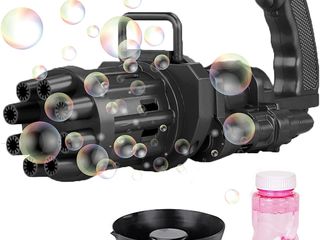 Пулемет генератор мыльный пузырей/ pistol de jucărie pentru baloane de săpun foto 9