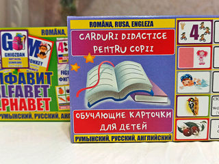 Развивающе-обучающие карточки по типу Домана на трех языках сразу (рум, рус, и англ + транскрипция) foto 1