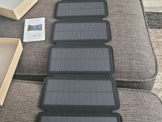 Солнечная панель с 6-отсеками=USB=port для зарядки телефонов+беспроводная зарядка с Power-Bank-10000