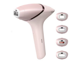 EPILATOR IPL PHILIPS LUMEA SERIES 9900 BRI976/00, 450.000 de impulsuri, 4 accesorii, Senzor SmartSki