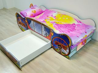 Детская кроватка для девочек в Молдове. Кровать-карета от CarBedCompany foto 2